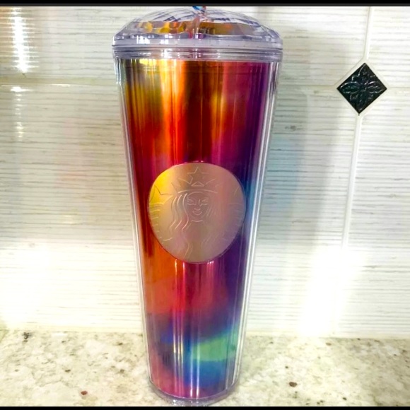 Starbucks Other - NWT Starbucks rainbow 🌈 swirl tumbler. NEW never used